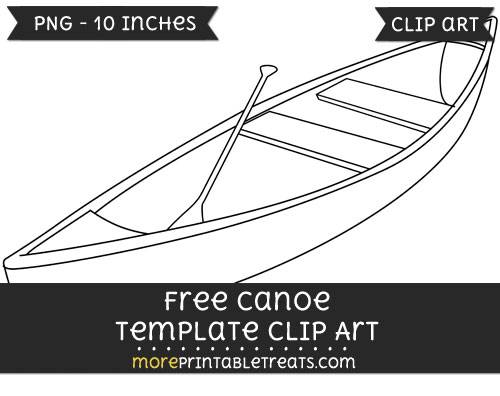 Canoe Template Clipart