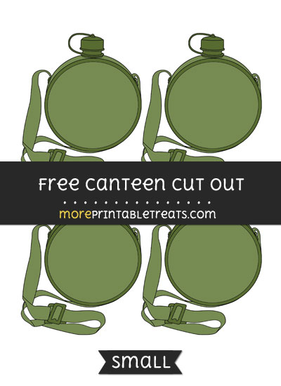 Free Canteen Cut Out - Small Size Printable