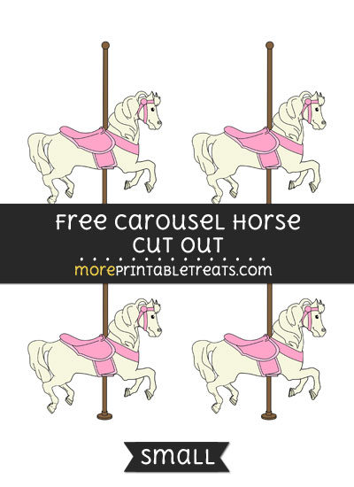 Free Carousel Horse Cut Out - Small Size Printable