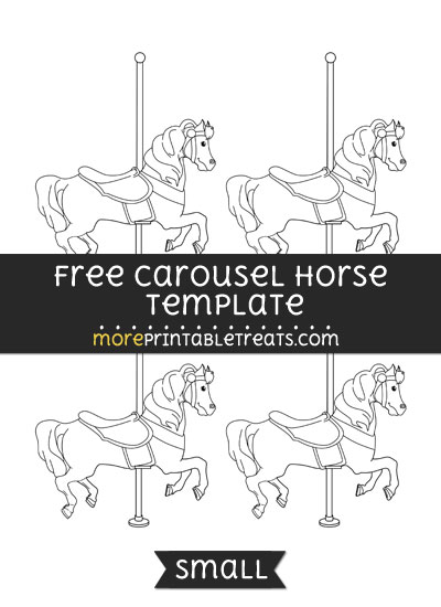 Free Carousel Horse Template - Small