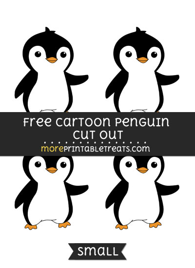 Free Cartoon Penguin Cut Out - Small Size Printable