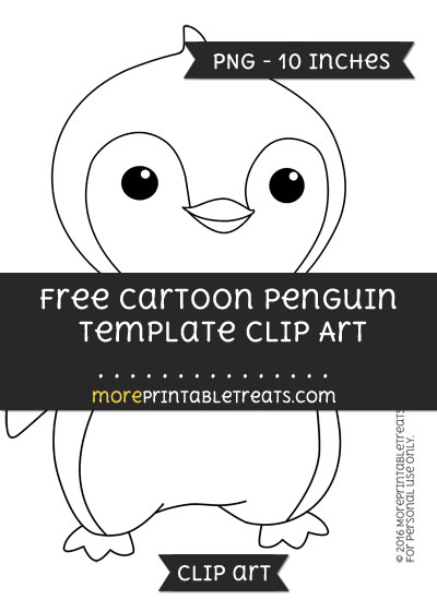 Free Cartoon Penguin Template - Clipart