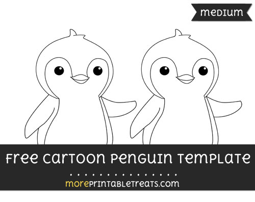 Free Cartoon Penguin Template - Medium