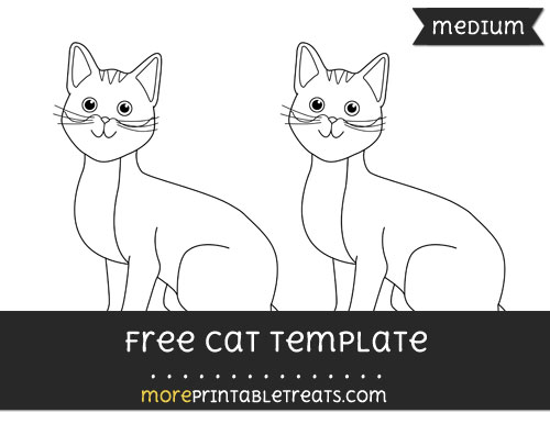 Free Cat Template - Medium