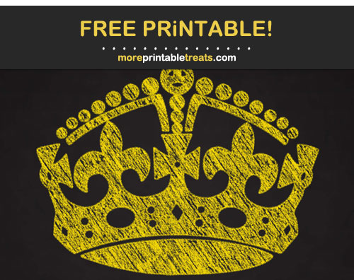 Free Printable Chalk-Style Pineapple Yellow Keep Calm Crown