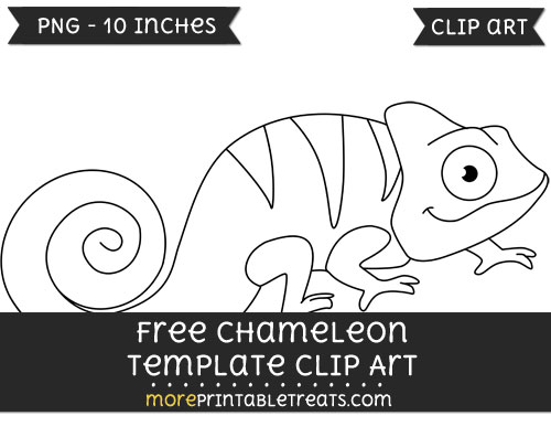 Free Chameleon Template - Clipart