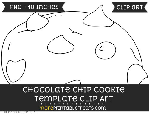 Free Chocolate Chip Cookie Template - Clipart