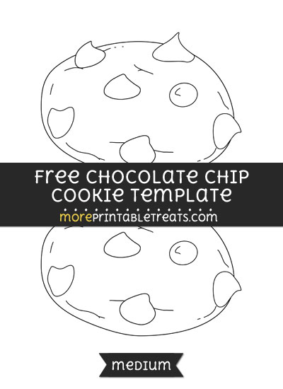 Free Chocolate Chip Cookie Template - Medium