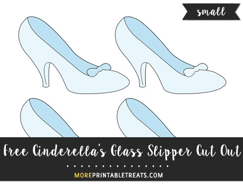 Free Cinderella's Glass Slipper Cut Out - Small