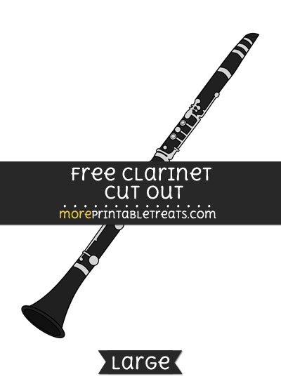 Free Clarinet Cut Out - Large size printable