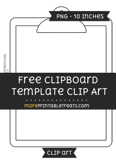 Free Clipboard Template - Clipart