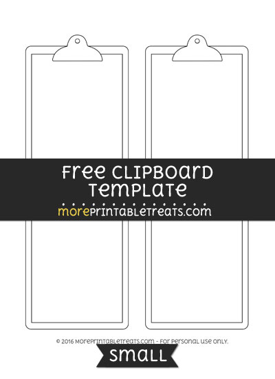 Free Clipboard Template - Small
