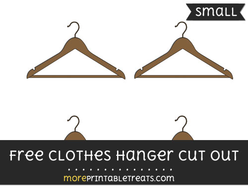 Free Clothes Hanger Cut Out - Small Size Printable