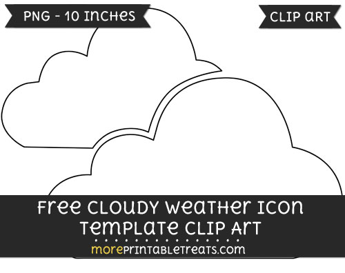 Free Cloudy Weather Icon Template - Clipart