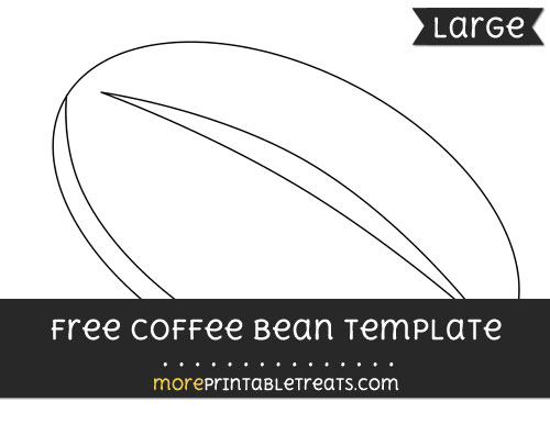 Free Coffee Bean Template - Large