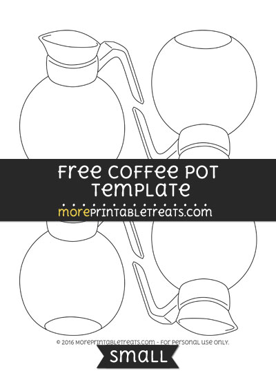 Free Coffee Pot Template - Small