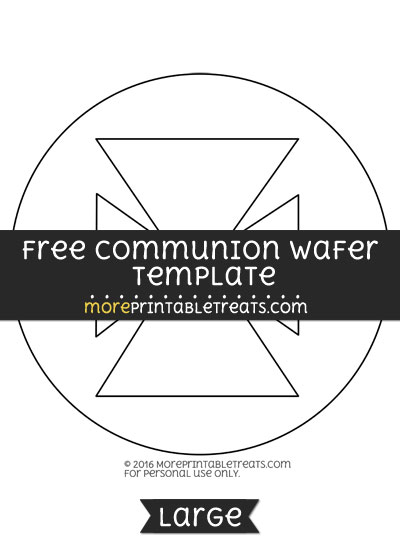 Free Communion Wafer Template - Large