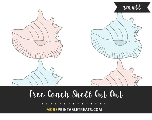 Free Conch Shell Cut Out - Small