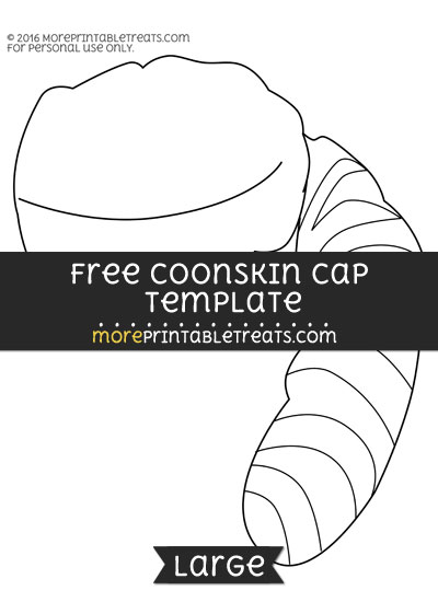 Free Coonskin Cap Template - Large