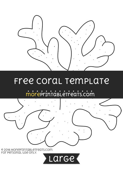 Free Coral Template - Large