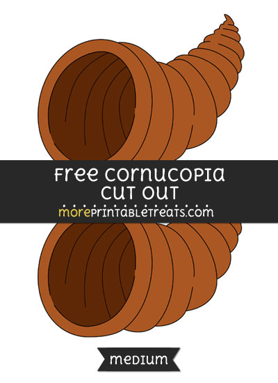 Free Cornucopia Cut Out - Medium Size Printable