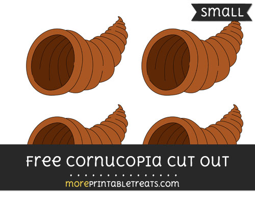 Free Cornucopia Cut Out - Small Size Printable