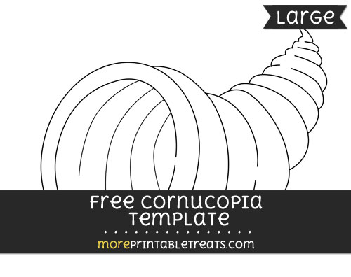 Cornucopia Template Large