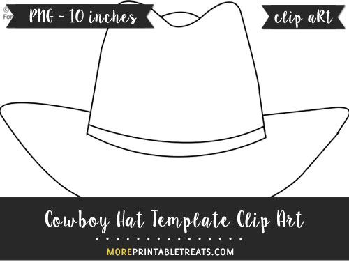 Free Cowboy Hat Template - Clipart