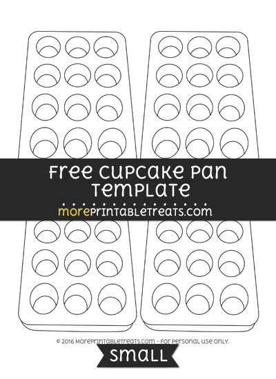 Free Cupcake Pan Template - Small
