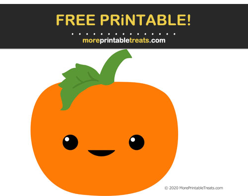 Free Printable Cutesy Pumpkin Cut Out