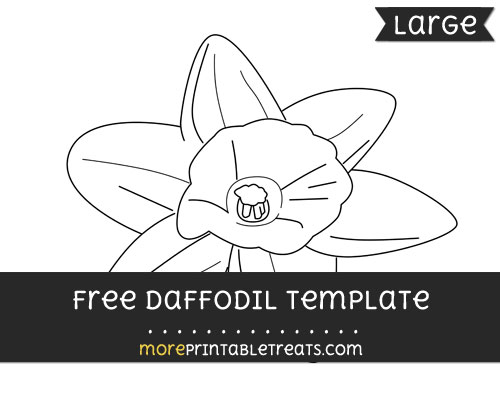 Free Daffodil Template - Large