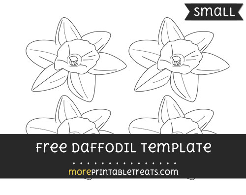 Free Daffodil Template - Small