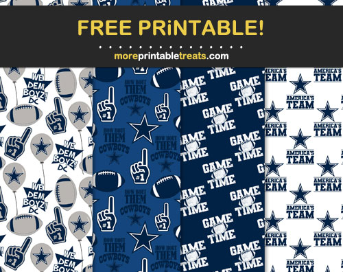 Free Dallas Cowboys-Inspired Papers