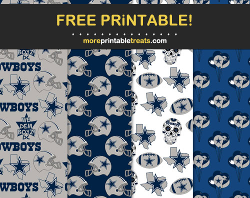 Free Dallas Cowboys Printable Background Papers