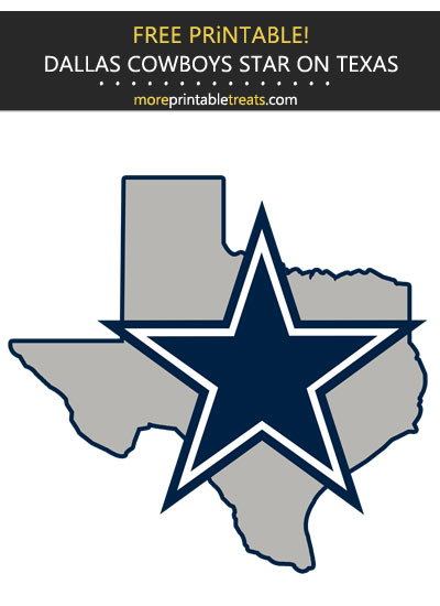 Free Printable Dallas Cowboys Star on Texas