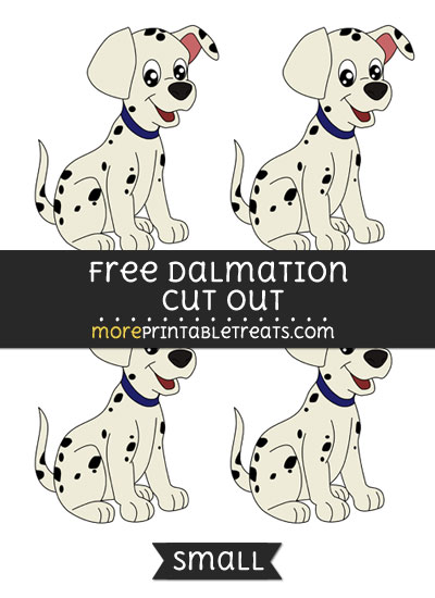 Free Dalmation Cut Out - Small Size Printable