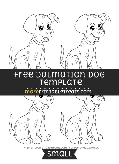 Free Dalmation Template - Small