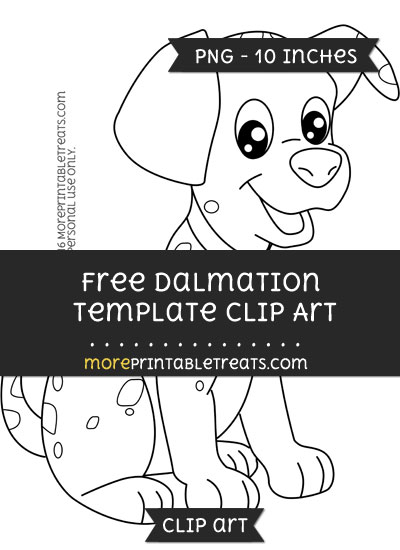 Free Dalmation Template - Clipart