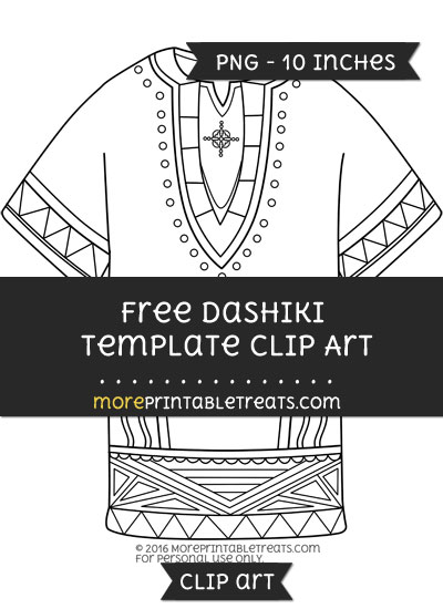 Free Dashiki Template - Clipart