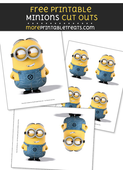 Free Dave from Minions Cut Outs - Printable