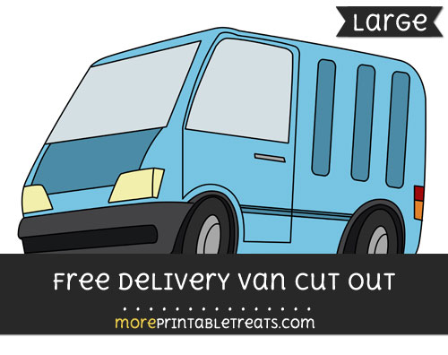 Free Delivery Van Cut Out - Large size printable
