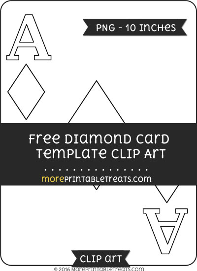 Free Diamond Card Template - Clipart