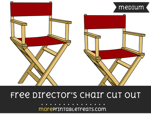 Free Directors Chair Cut Out - Medium Size Printable