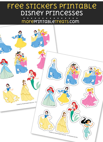 FREE DIY Disney Princess Stickers to Print at Home
