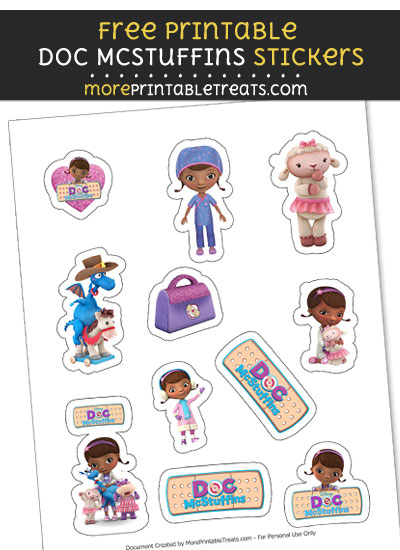 FREE DIY Doc McStuffins Stickers to Print at Home
