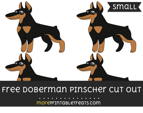Free Doberman Pinscher Cut Out - Small Size Printable