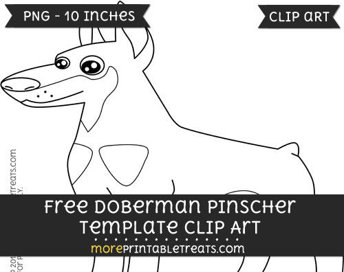 Free Doberman Pinscher Template - Clipart