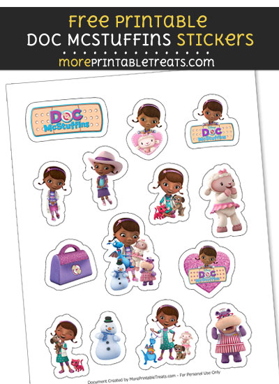 FREE Doc McStuffins Printable Stickers to Print at Home