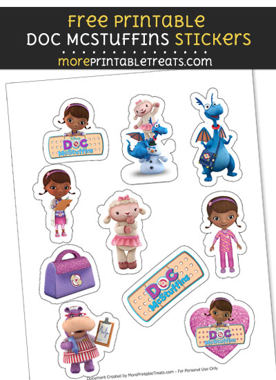 FREE Doc McStuffins Stickers Printable to Print at Home