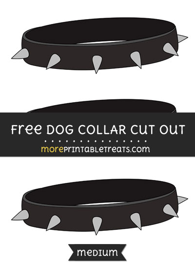 Free Dog Collar Cut Out - Medium Size Printable
